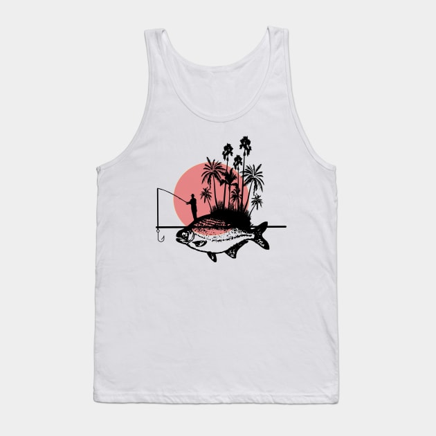 Gone fishing Tank Top by KwaaiKraai